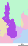 Location of Aoi ward Shizuoka city Shizuoka prefecture Japan